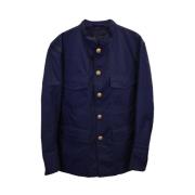 Pre-owned Cotton outerwear Gucci Vintage , Blue , Heren