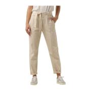 Elegante High Waisted Broek Minus , Beige , Dames