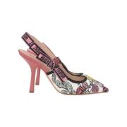 Pre-owned Canvas heels Dior Vintage , Pink , Dames