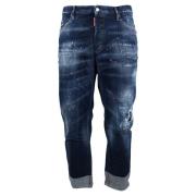 Tijdloze Dsquared2 Straight Jeans voor heren Dsquared2 , Blue , Heren