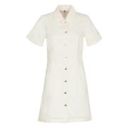 Witte jurken Tommy Hilfiger , White , Dames