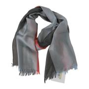 Grijze Katoenen Fringe Nek Sjaal Dolce & Gabbana , Gray , Dames