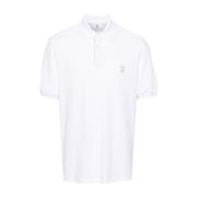 Stijlvolle T-shirts en Polos Brunello Cucinelli , White , Heren