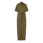 Cargo Jumpsuit in Katoenmix Marella , Green , Dames