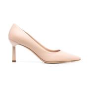 Petalo Leren Pumps Hak 7 cm Salvatore Ferragamo , Pink , Dames