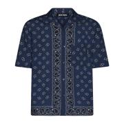 Paisley Print Klassieke Kraag Shirt Palm Angels , Multicolor , Heren