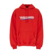Rode Katoenmix Sweatshirt Vetements , Red , Heren