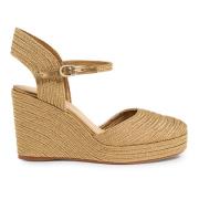 Carolyn/142 9 cm Wedges Castañer , Yellow , Dames