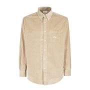 Ribfluwelen Overhemd Drole de Monsieur , Beige , Heren