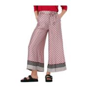 Wijde Broek Rood Liu Jo , Multicolor , Dames