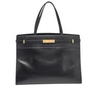 Pre-owned Leather handbags Yves Saint Laurent Vintage , Black , Dames