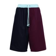 Verstelbare Sweat Shorts Contraststiksels Panelen Rassvet , Multicolor...