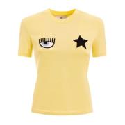 Gele T-shirts en Polos Chiara Ferragni Collection , Yellow , Dames