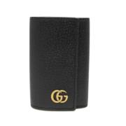 Pre-owned Leather key-holders Gucci Vintage , Black , Dames