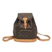 Pre-owned Canvas backpacks Louis Vuitton Vintage , Brown , Dames