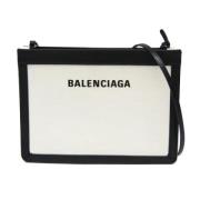 Pre-owned Canvas shoulder-bags Balenciaga Vintage , Beige , Dames