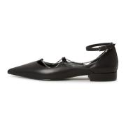 Stijlvolle Block Heeled Ballerinas - Zwart Cesare Gaspari , Black , Da...