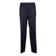 Blauwe Wollen Broek Outlet Jil Sander , Blue , Dames