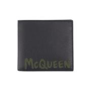 Leather wallets Alexander McQueen , Black , Heren