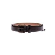 Logo Leren Riem voor Vrouwen Dolce & Gabbana , Brown , Dames