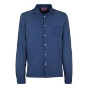 Zachte Polo Shirt Gemaakt in Italië Gallo , Blue , Heren