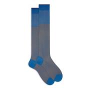 Lichtblauwe Katoenen Sokken met Iridescent Effect Gallo , Multicolor ,...