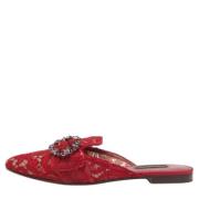 Pre-owned Fabric mules Dolce & Gabbana Pre-owned , Red , Dames
