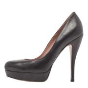 Pre-owned Leather heels Gucci Vintage , Black , Dames