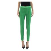 Hoge Taille Slim Fit Broek Doris S , Green , Dames