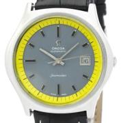 Pre-owned Leather watches Omega Vintage , Gray , Heren