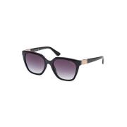 Stijlvolle zonnebril met verlooplens Guess , Black , Dames