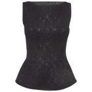 Pre-owned Lace tops Moschino Pre-Owned , Black , Dames