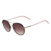 Mode Zonnebril Bruin Verlooplens Karl Lagerfeld , Red , Unisex