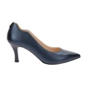 Leren hoge hakken schoenen voor vrouwen Nerogiardini , Blue , Dames