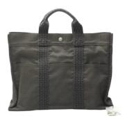 Pre-owned Canvas totes Hermès Vintage , Gray , Dames