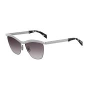 Stijlvolle zonnebril Zilver/Havana met grijze lens Moschino , Gray , D...