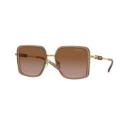 Bruin Verloop Zonnebril Ve2261-100213 Versace , Brown , Dames