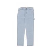 Denim Carpenter Pant Light Wash CAT , Blue , Heren