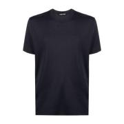 Blauwe Crew-neck T-shirt en Polo Tom Ford , Blue , Heren