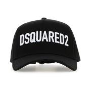 Zwarte Baseballpet Dsquared2 , Black , Dames