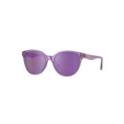 Violet Spiegel Zonnebril Vk4427U-53734V Versace , Purple , Dames