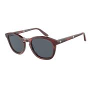 Blauw Havana Zonnebril Ar8170-5862R5 Giorgio Armani , Brown , Heren