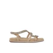 Slang Zool Glitter Sandaal Alma EN Pena , Beige , Dames