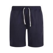 Navy Katoenmix Shorts met Polo Pony Motief Ralph Lauren , Blue , Heren