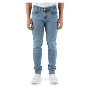 Skinny Fit Vijf-Pocket Jeans Calvin Klein Jeans , Blue , Heren
