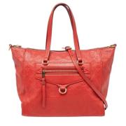 Pre-owned Leather totes Louis Vuitton Vintage , Red , Dames