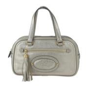 Pre-owned Leather handbags Loewe Pre-owned , Gray , Dames