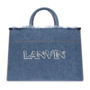 Stijlvolle Tote Bag met Band Lanvin , Blue , Dames