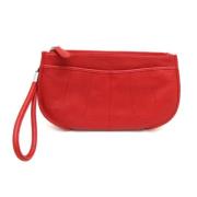 Pre-owned Leather pouches Dior Vintage , Red , Dames