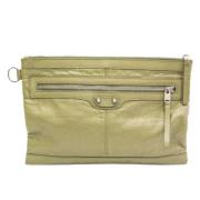 Pre-owned Leather balenciaga-bags Balenciaga Vintage , Green , Dames